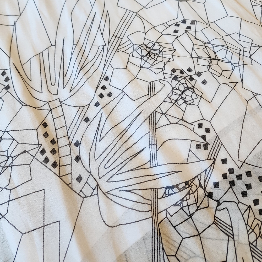 Cop.Copine Drake V-Neck Sheer Dress Size 38/8 - Picture 8 of 11